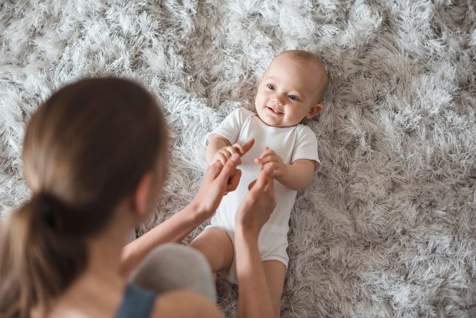 Bebê com sua mãe na Sette Kids